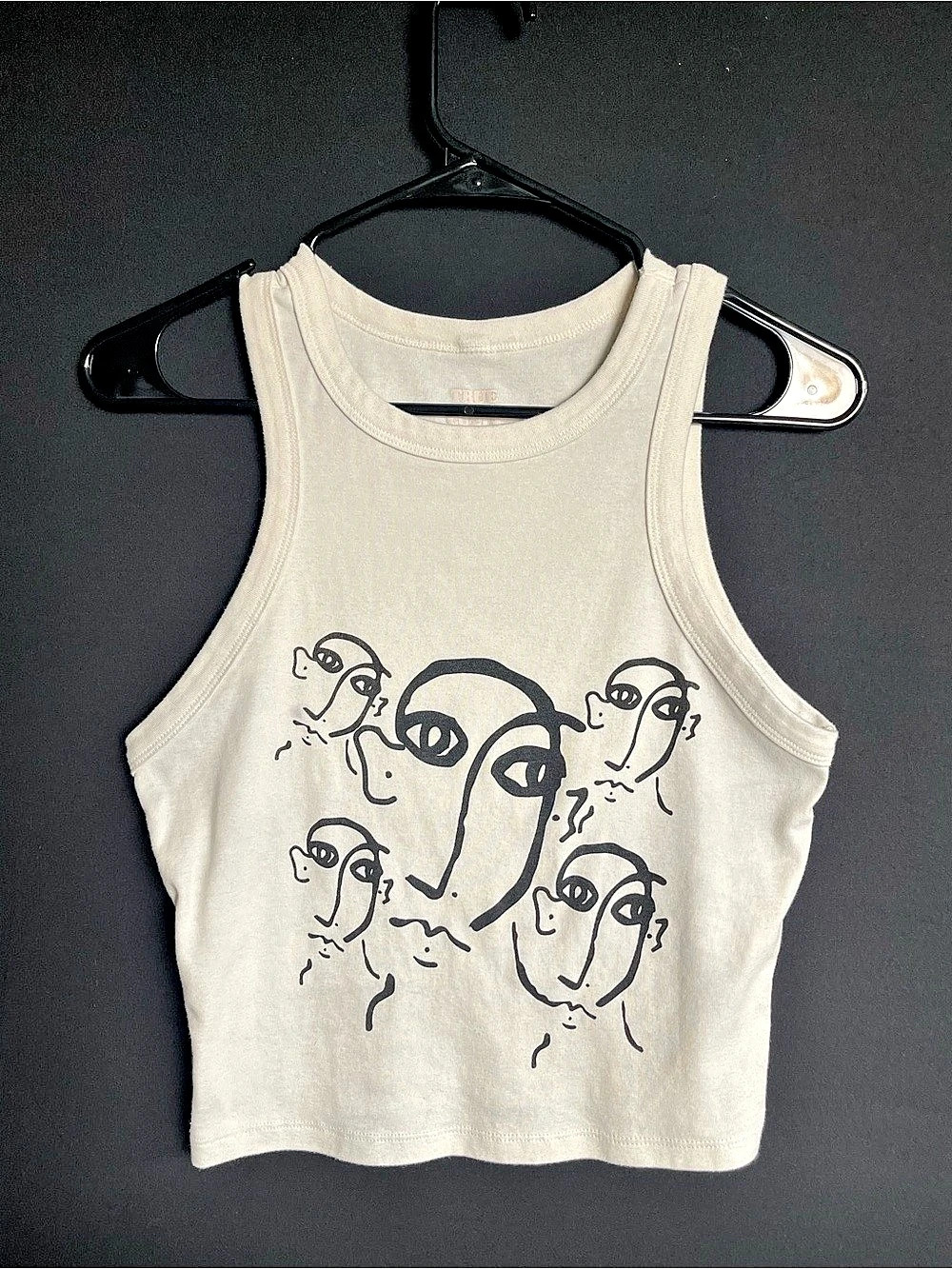 Abstract Graphic Crop Tank
